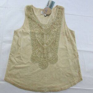 Montana Co. Women's Washed Brown Tank Sleeveless Tank Top S18119